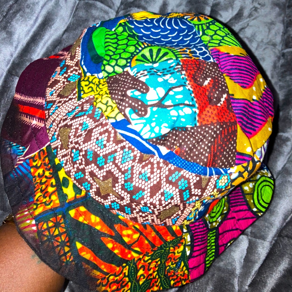 African print bucket hat